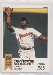 1991 Panini Top 15 Album Stickers Tony Gwynn #104 HOF