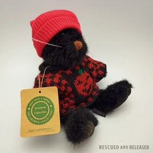 1999 Boyd's Bears INKY CATTERWALL Vintage Handarbeit Halloween Katze/mit Kürbis - Bild 1 von 11