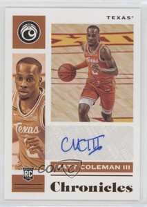 2021-22 Chronicles Draft Picks Rookie Signatures Bronze Matt Coleman III Auto