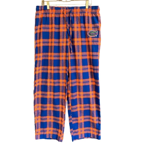Concepts Sports Women's Pants Adult Size Large Blue Orange Plaid Florida Gators Cover