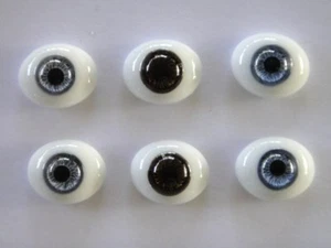 Yeux en verre-paperweight 18 mm de Poupée ancienne ou moderne - Reborning - Foto 1 di 1
