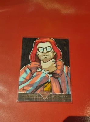 DC Comics Superman the Legend Hand Drawn Artist Sketch Card by Omar Bergonia 1/1 - Image 1 of 4