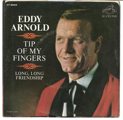 Picture Sleeve ONLY: Eddy Arnold: "Tip Of My Fingers" - from '66 hit - nice! Foto 1 de 2