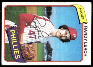1980 Topps Burger King Philadelphia Phillies #18 Randy Lerch - Imagen 1 de 2