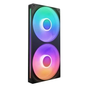 NZXT F280 RGB Core - 280mm Single-Frame Fan Unit with 2 x 140mm RGB Fans Black - Picture 1 of 9