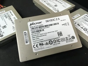 MICRON S610DC 3.84TB 2.5" 12Gb/s SAS SSD MTFDJAL3T8MBU *98% HEALTH *512 FORMAT - Picture 1 of 8