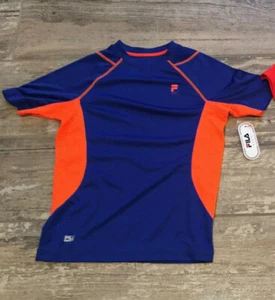 NWT Boys Youth Fila Sport workout shirt Small 8 orange blue - Picture 1 of 3