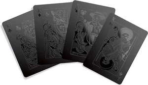 Gent Supply Black Waterproof Plastic Playing Cards - Day of The Dead Dia De Los - Picture 1 of 10