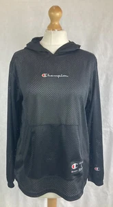 Champion Unisex Negro Malla Satinada Baloncesto Ligera Sudadera con Capucha L - Imagen 1 de 13