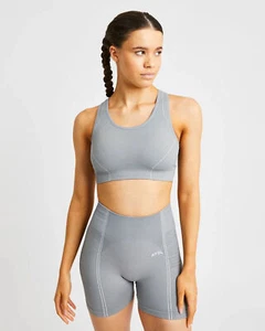 AYBL Womens Medium Reflex Seamless Sports Bra Gym Grey Size M MD - Picture 1 of 9