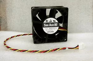 Sanyo Denki 80 mm x 38 mm hoher Luftstrom PWM Lüfter 90 CFM 4 Pin wie FFB0812EHE - Bild 1 von 2