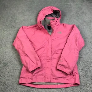 The North Face Jacket Girls XL/18 Pink HyVent Hooded Rain Coat Bubblegum Barbie - Picture 1 of 12