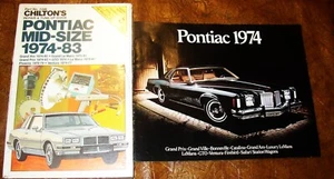 1974 74 PONTIAC Manual & Brochure Grand Am Prix Le Mans Ventura GTO - Picture 1 of 8