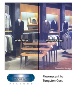 Formatt 4x4 Fluorescent to Tungsten Corr. Glass Filter - Picture 1 of 3