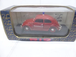 volkswagen sedan beetle 1955 coccinelle beetle 1:43 feuerwher pompier - Imagen 1 de 4