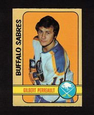 1972-73 GILBERT PERREAULT #136 OPC Sabres HALL OF FAME Star 3rd NHL Hockey Card