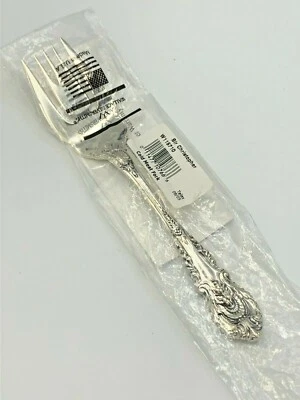 Tenedor de carne fría de plata esterlina Sir Christopher by Wallace 7,75" nuevo  Foto 1 de 2