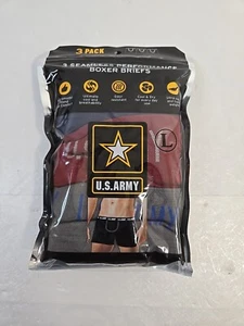 Gr. L (36-38) Herren U.S. Army Boxershorts Geruchshemmend 3 Stück Ohne Etikett Neu - Bild 1 von 4