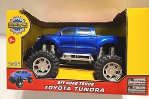 Camion fuoristrada blu Toyota Tundra Monster frizione motorizzato scala 1:16 nuovo - Foto 1 di 10