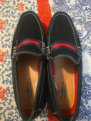 Mocasines Steve Harvey Edición Celebridad Jerry Talla 4 Negros Nuevos sin Etiquetas Foto 1 de 4