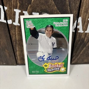 2005 Upper Deck YOGI BERRA Green Parallel “Baseball Heroes“ Auto SP #/99 - Picture 1 of 2