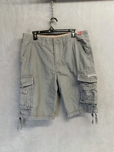 Unionbay Cargo Short Men's Size 34 (act 35) Gray camping Workwear 11" - Picture 1 of 10