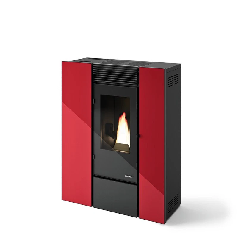 STUFA A PELLET EVA CALOR DENISE CANALIZZATA 11 KW ROSSO ERMETICA - Immagine 1 di 1