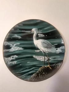 AT THE WATER'S EDGE Plate Winged Reflections R.S. Parker Hamilton Snowy Egert  - Bild 1 von 15