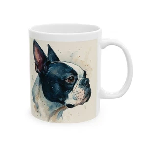 Boston Terrier Aquarell Keramik Kaffeebecher 11 Unzen 15 Unzen NEU - Bild 1 von 9