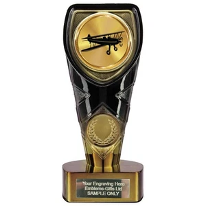 Premio avión biplano (FC15) 150 mm trofeo grabado gratis - Imagen 1 de 3
