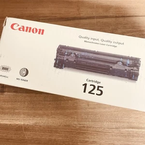 Cartucho de tóner negro original Canon 125, nuevo precintado - Imagen 1 de 4