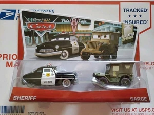 Disney Pixar Cars 2 Pack Movie Moments SARGE & SHERIFF - Picture 1 of 4