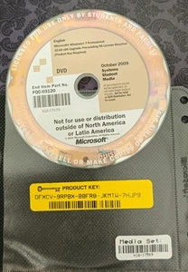 MICROSOFT WINDOWS 7 PROFESSIONAL DVD - Picture 1 of 1