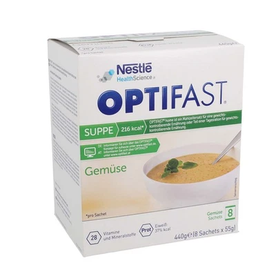 NESTLÉ HEALTH SCIENCE GMBH OPTIFAST Suppe 8 x 55g Gemüse Pulver PZN 15875566 Diät (56,59 EUR/kg)