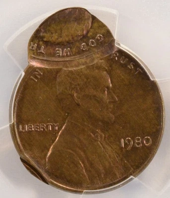 Centavo Lincoln 1980 1c triple camión descentrado graduación profesional MS65 BN Foto 1 de 4