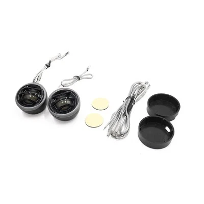 2pzas 150W 91dB 1" Bocina Graves Altavoz Cúpula Techo Vehículo Coche Metal Negro - Imagen 1 de 2