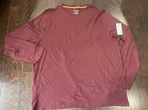 Rhone Modino Wool Shirt Men Size XXL Merino Slim Fit Long Sleeve Maroon NEW - Picture 1 of 8