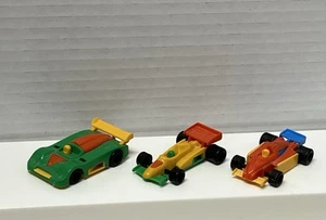 Vintage Bruder Germany Mini Plastic Race Cars Mini Toy Lot Of 3 - Picture 1 of 7