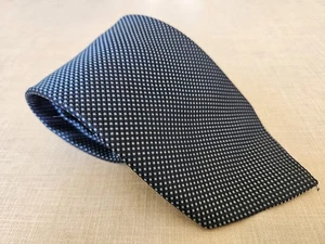 M&S Blue Pin Dot Pattern Washable Tie marks & spencer St Michael - Picture 1 of 8