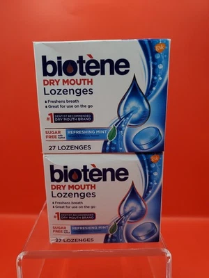 Paquete de 2 pastillas para boca seca de bioteno refrescan el aliento como nuevas 27 quilates caducan 26/09 Foto 1 de 4