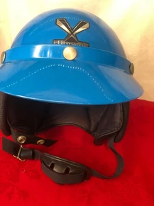 Vintage Centurion Scooter Lambretta Vespa Helmet inc Chin Strap & Peak VGC - Picture 1 of 7