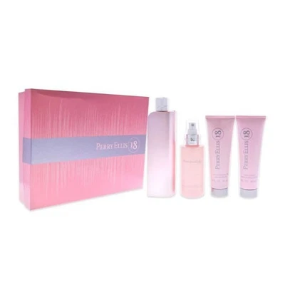 Perry Ellis 18 Sensual Eau De Parfum 3.4 oz + Mist & Gel 4 Pc Gift Set For Women - Image 1 of 4