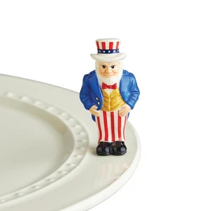 Nora Fleming Uncle Sam A251 - Hand-Painted Ceramic Holiday Décor - Spring Min... - Picture 1 of 4