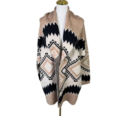 Cárdigan largo Tahari Azteca Tribal frente abierto chaqueta EE. UU. para mujer XL Foto 1 de 4