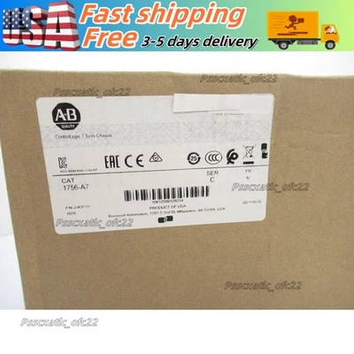 1756-A7 SER C ControlLogix 7 Slots Chassis 1756A7 New Factory Sealed - Image 1 of 4