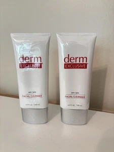 Derm Exclusive Facial Cleanser, AM PM Lot Of 2 Tubes 6 oz New Factory Sealed - Picture 1 of 6