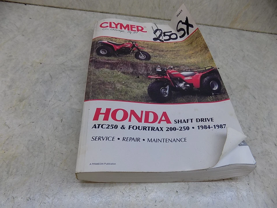Honda ATC250SX Owner's Manual Clymer  ATC 250  sx 1984-1987 Fourtrax  - Image 1 of 1