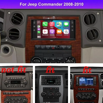 Rádio de carro GPS navegação FM Apple Carplay 7" para Jeep Commander 2008-2010 Android 15 - Imagem 1 de 4