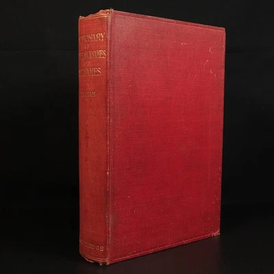 1904 Dictionary Of Names, Nicknames & Surnames E. Latham Antique Reference Book - Image 1 of 4