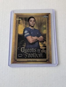 2022-23 TOPPS CHROME UEFA WOMEN'S CL - Queens Of Football - Sam Kerr - Gold /50 - Picture 1 of 2